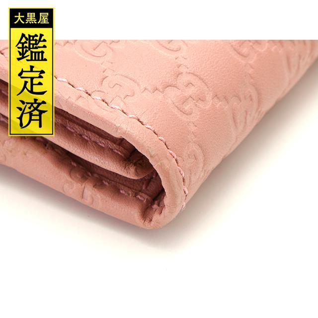 高品質格安 Gucci - グッチ マイクログッチシマ Wホック長財布 ピンク カーフ の通販 by ブランドショップ's shop|グッチならラクマ 2022夏季