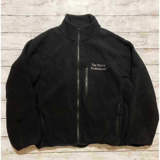 1LDK SELECT(ワンエルディーケーセレクト)のennoy Fleece フリース　BLACK S メンズのジャケット/アウター(ブルゾン)の商品写真
