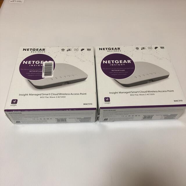 新品 NETGEAR WAC510 802.11ac AP wifi 2セットPC周辺機器