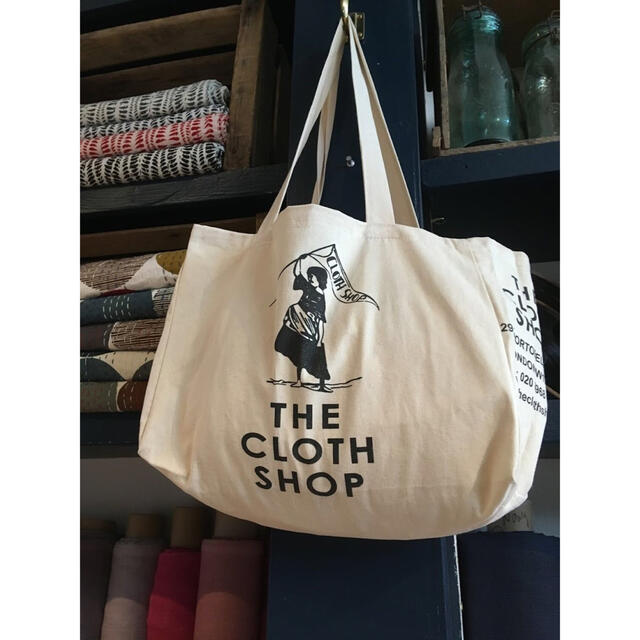イギリス 生地屋さん【The Cloth Shop】 のエコバック　小 レディースのバッグ(エコバッグ)の商品写真