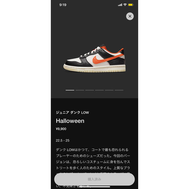 Nike GS Dunk Low PRM "Halloween"(2021)