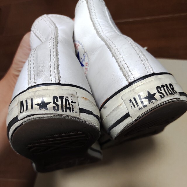 CONVERSE(コンバース)のconverse all star 27.5cm ハイカット　ホワイト　レザー メンズの靴/シューズ(スニーカー)の商品写真