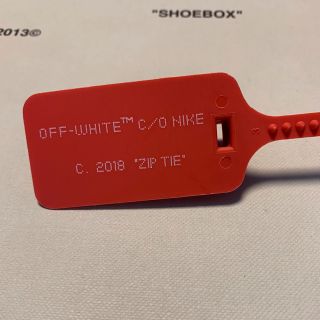 オフホワイト(OFF-WHITE)のoff-white nike 2018 赤タグ(スニーカー)