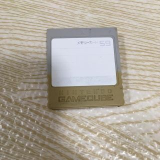 ニンテンドーゲームキューブ(ニンテンドーゲームキューブ)のGC ゲームキューブ メモリーカード59（DOL-008）(家庭用ゲーム機本体)