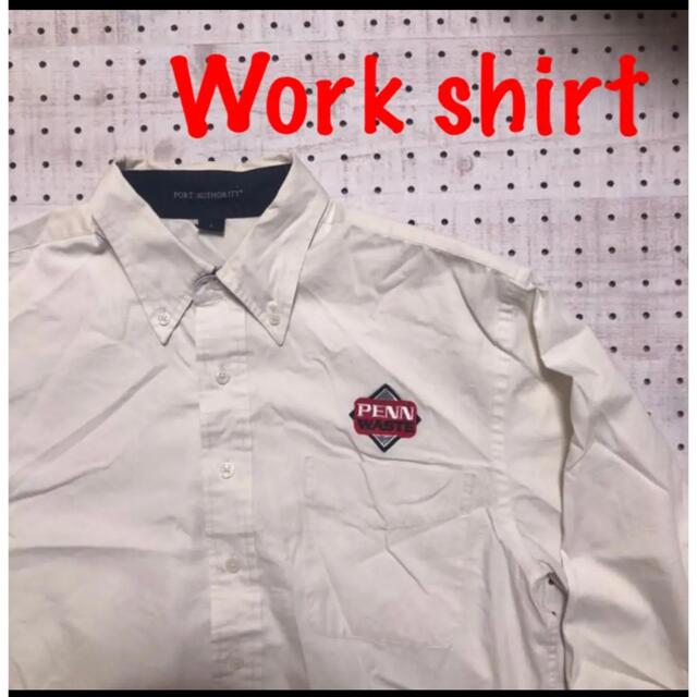 U.S-168 ワークシャツ　企業名刺繍　長袖シャツ メンズのトップス(シャツ)の商品写真