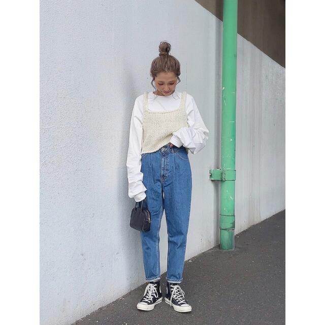 <6(ROKU)>WOOL ROVING KNIT CAMISOLE/ニット