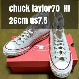 コンバース(CONVERSE)のM様用  新品未使用 コンバース ct70 26cm US7.5 生成り(スニーカー)