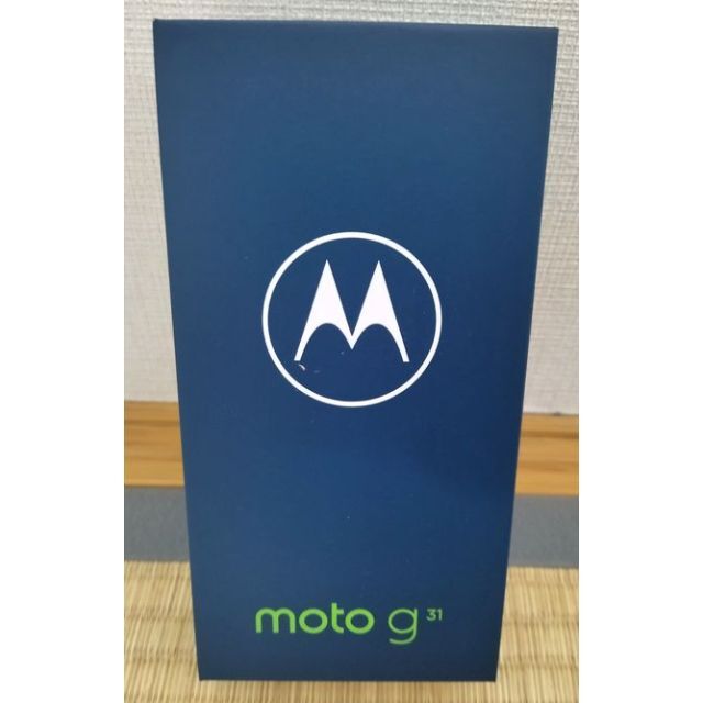 スマホ/家電/カメラmoto g31 ベイビーブルー SIMフリー　新品未使用　残債なし