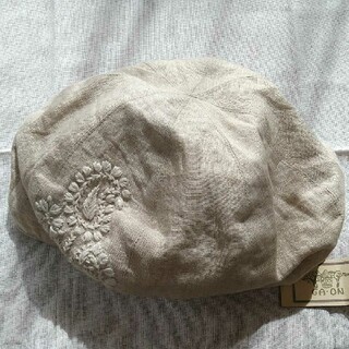 マライカ(MALAIKA)のGA-ON MALAIKA ラクノウ刺繍 ベレー帽(ハンチング/ベレー帽)