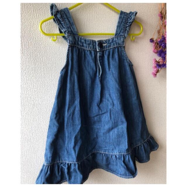 GAP(ギャップ)のbaby gap デニムワンピース キッズ/ベビー/マタニティのキッズ服女の子用(90cm~)(ワンピース)の商品写真