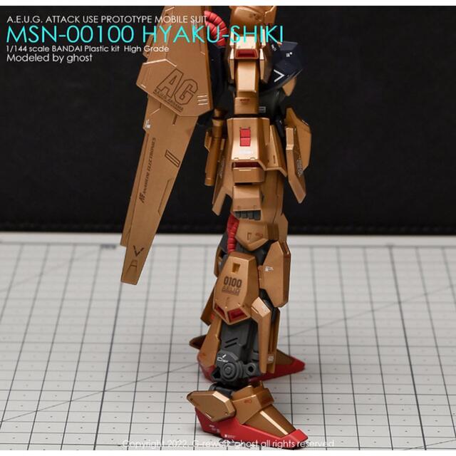 新作G-REWORK製 水転写式 デカール HGUC 百式 エンタメ/ホビーのおもちゃ/ぬいぐるみ(模型/プラモデル)の商品写真