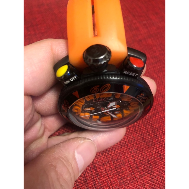 GaGa MILANO(ガガミラノ)のMr-T,T様専用　本物ガガミラノ　クロノ　48MM メンズの時計(腕時計(アナログ))の商品写真