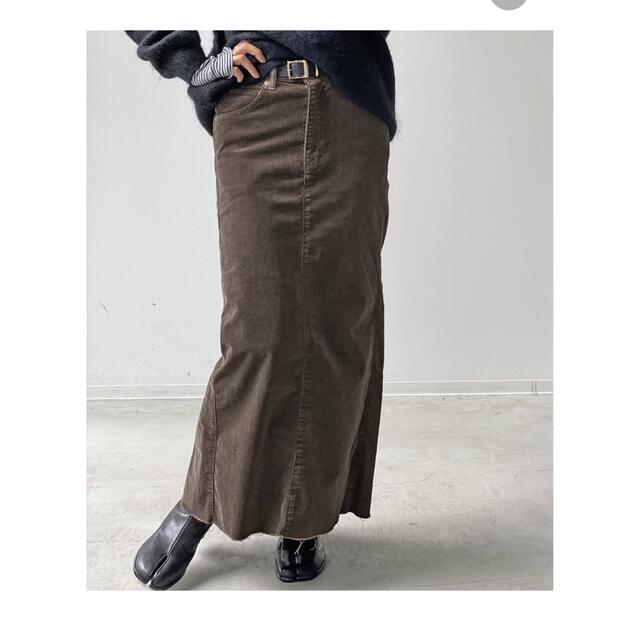 L'Appartement DEUXIEME CLASSE(アパルトモンドゥーズィエムクラス)の【REMI RELIEF/レミレリーフ】Corduroy Long Skirt  レディースのスカート(ロングスカート)の商品写真
