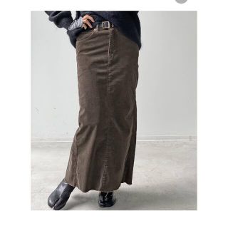 アパルトモンドゥーズィエムクラス(L'Appartement DEUXIEME CLASSE)の【REMI RELIEF/レミレリーフ】Corduroy Long Skirt (ロングスカート)