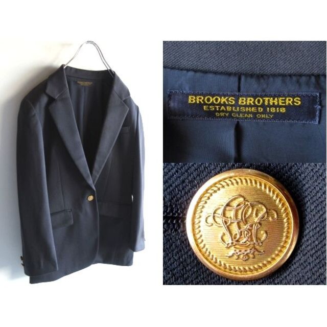 Brooks Brothers - 希少 ビンテージ ブルックスブラザーズ 金ボタン 1Bテーラードジャケット 11
