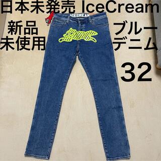 アイスクリーム(ICE CREAM)のレア 貴重 日本未発売 32 IceCream アイスクリーム ブルー デニム(デニム/ジーンズ)