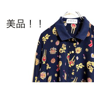 マンシングウェア(Munsingwear)の[美品]柄シャツ ポロシャツ ゴージャス エルメス風 スカーフ 90's(シャツ/ブラウス(長袖/七分))