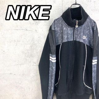 ナイキ(NIKE)の希少 90s ナイキ ジップブルゾン プリントロゴ 美品(ブルゾン)