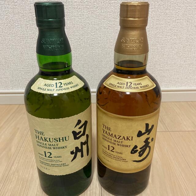 山崎12年 700ml × 1本 白州12年 700ml × 1本