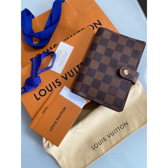 Shop Louis Vuitton DAMIER Small Ring Agenda Cover (R20706, R20700