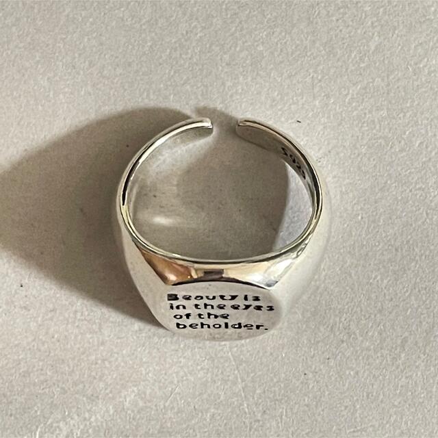 シルバーリング 925 銀 オーバル 印台 楕円 文字 ユニセックス 指輪② メンズのアクセサリー(リング(指輪))の商品写真
