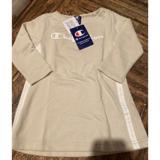 チャンピオン(Champion)のbaiya チャンピオン ワンピース チュニック 女の子 ベージュ 新品 100(ワンピース)