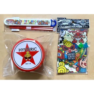 ヒステリックミニ(HYSTERIC MINI)のヒスミニ☆正規品☆レア☆新品☆ランチ☆4点セット☆お弁当箱☆お箸☆巾着袋☆①(弁当用品)