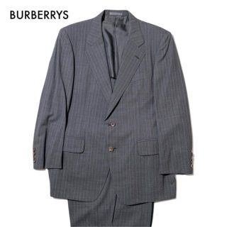 バーバリー(BURBERRY)のバーバリー ウール スーツ セットアップ ストライプ柄グレー 古着 170AB5(セットアップ)