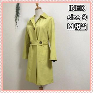 INED スプリングコート ジャケット アウター 春 イエロー 限定特売品