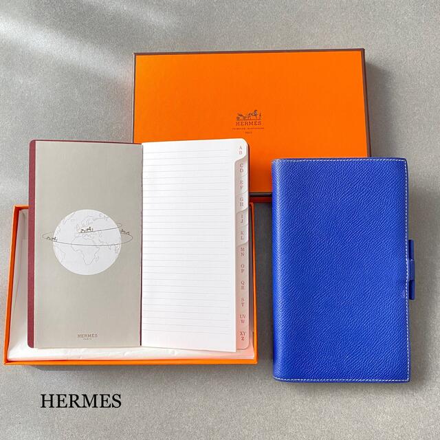 HERMES エルメス 手帳カバー/アジェンダ ヴィジョン*ロイヤルブルー