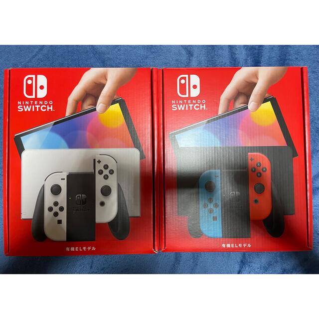Nintendo Switch - Nintendo Switch 有機ELモデル ホワイト&ネオンブルーレッド