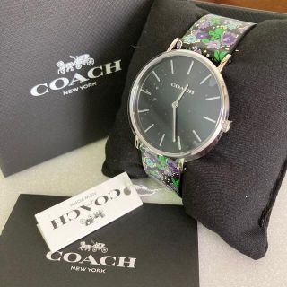 コーチ(COACH)の新品 COACH コーチ 腕時計 本革ベルト フラワー  36mm(腕時計)