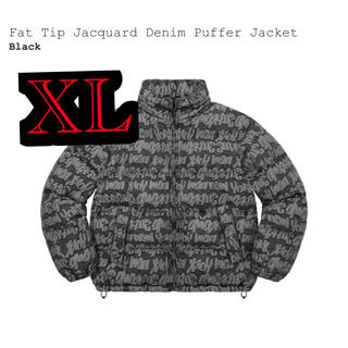 シュプリーム(Supreme)のsupreme Fat Tip Denim Puffer Jacket XL(ダウンジャケット)