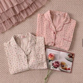 ジェラートピケ(gelato pique)のmeltie cherry room wear beige 半袖(ルームウェア)