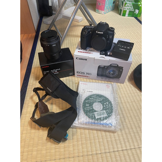 キヤノン(Canon)の値下げ canon EOS70Dとシグマ18-250レンズとアクセサリ色々セット(デジタル一眼)