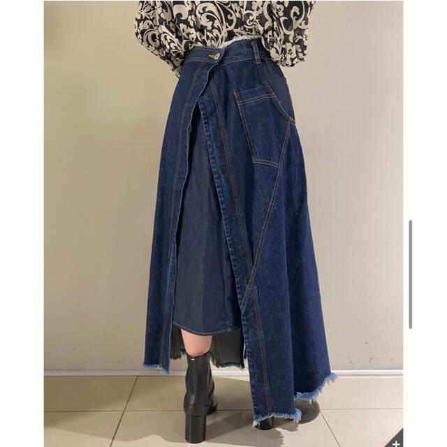 AULA AILA - 大幅限定値下げ 即完売リメイクデニムスカート /denim