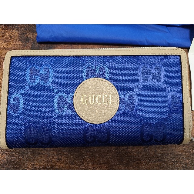 Gucci(グッチ)のGUCCI　グッチ　日本限定　ブルー ナイロン財布 レディースのファッション小物(財布)の商品写真