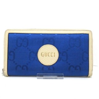 グッチ(Gucci)のGUCCI　グッチ　日本限定　ブルー ナイロン財布(財布)
