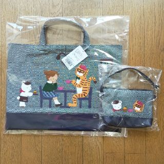 ファミリア(familiar)の【あい様専用】干支デニムバッグ&ミニバッグ　BEAMS×familiar　コラボ(トートバッグ)