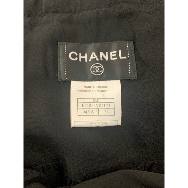 シャネル ブラック シフォンドレス | angeloawards.com