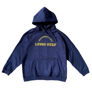 ステューシー(STUSSY)の刺繍で高級感◎カレッジロゴパーカー　Mサイズ　ネイビー　ロンハーマン(パーカー)