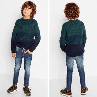 ザラキッズ(ZARA KIDS)のZARA 美品 男女OK キッズデニム (パンツ/スパッツ)