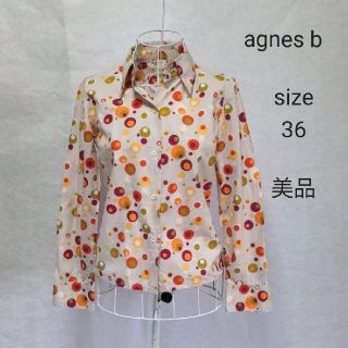 アニエスベー(agnes b.)のagnes b　アニエスベー　レディースシャツ　長袖シャツ　水玉模様(Tシャツ(長袖/七分))