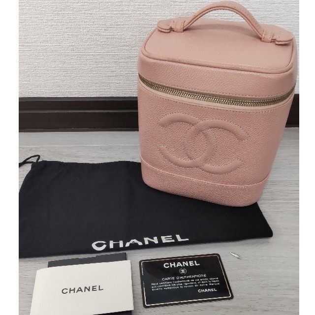 CHANEL　シャネル　ピンクバニティ　レア　キャビアスキン　ヴィンテージ