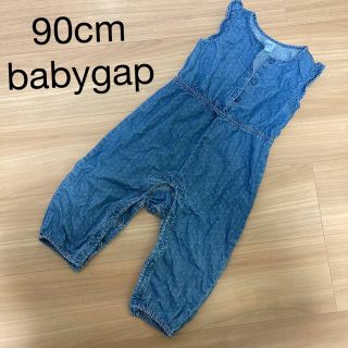 ベビーギャップ(babyGAP)のベビーギャップ　デニムロンパース90cm(パンツ/スパッツ)