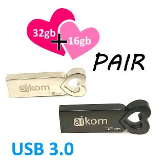 かわいい❤ハート❤モチーフUSB3.0 USBメモリ 2 点セット(PC周辺機器)