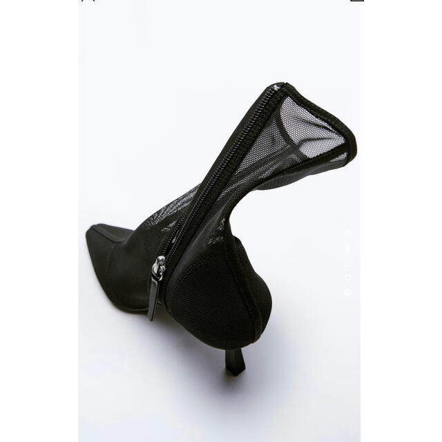 ZARA(ザラ)のZARA メッシュハイヒールアンクルブーツ レディースの靴/シューズ(ブーツ)の商品写真