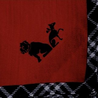 バーバリー(BURBERRY)のバーバリー BURBERRY ハンカチ 影絵 ブルドッグと小型犬!?  新品(ハンカチ)