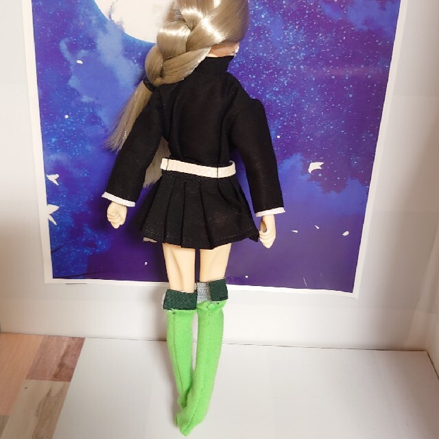 リカちゃん　ハンドメイド服95　洋服上下セット ハンドメイドのおもちゃ(その他)の商品写真