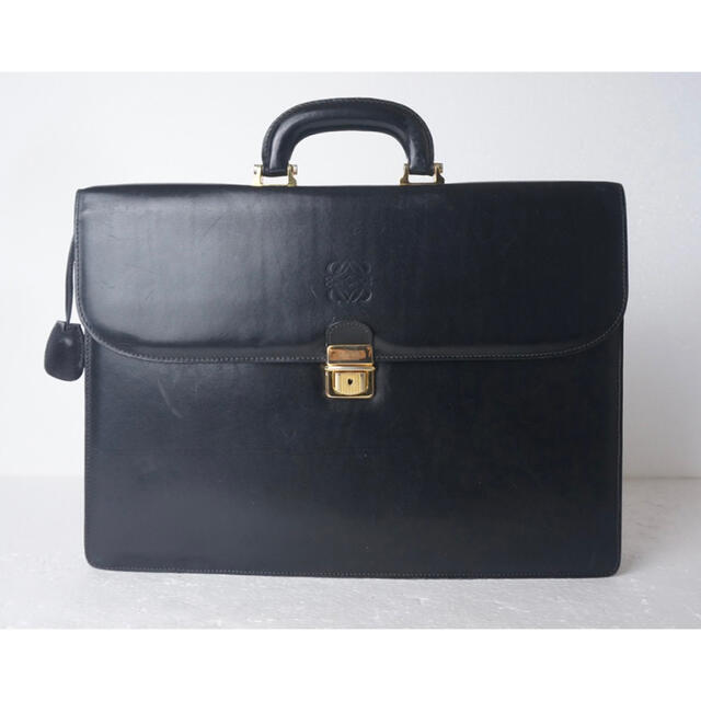 LOEWE - LOEWE ロエベ ロゴ レザー ゴールド金具 ビジネスバッグ